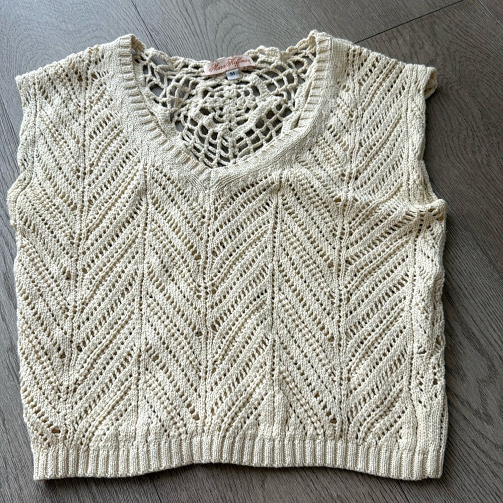 Mara Hoffman Cropped Crochet Tank